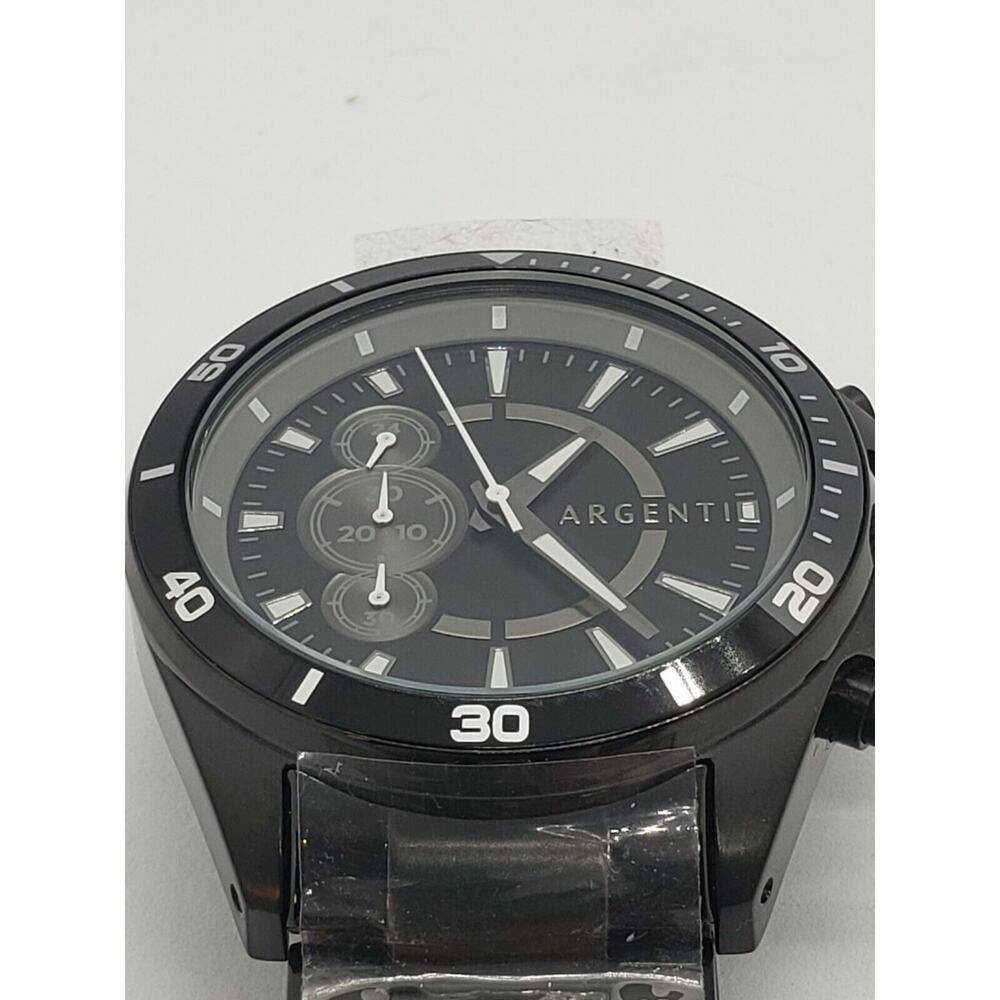 Argenti Men Black Chronograph Watch 42mm
